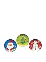 ZZZ_Merry Christmas Set 3 pezzi Piatto Panettone