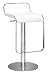 Designer Modern Lem Piston Barstool in White