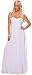 White Sleeveless Strapless Sweetheart Floral Empire Long Wedding Bridal Gown