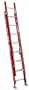 Werner D6216-2 300-Pound Duty Rating Fiberglass Flat D-Rung Extension Ladder, 16-Foot