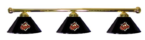 Baltimore Orioles Pool Table Light - Brass Bar