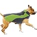 Kakadu Pet Explorer Fleece Reflective Dog Coat, 22", Grass (Green)