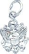 Sterling Silver Army Insignia Charm