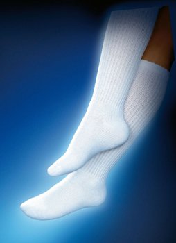 Jobst - SENSIFOOT Diabetic Mild Compression Over-the-Calf (Knee High)White Extra Large