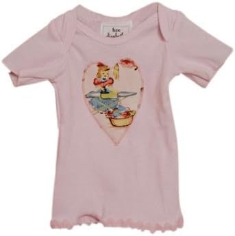 Vintage-style Girls Ironing Baby Girl Lap T-shirt