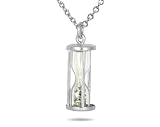 0.50ctw Diamond Time in a Bottle Pendant in .925 Sterling Silver