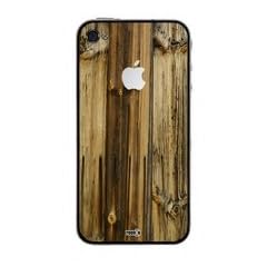 YOUNiiK Styling Skin Designfolie f�r Apple iPhone 4 (mit Logocut) - Holz Plank Design Skin
