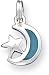 Jewelry : Enamel Moon And Stars Charm, Sterling Silver