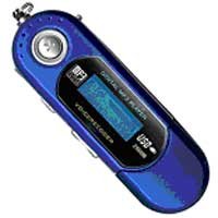 Mp3 Player (1 Gb) with Fm Tuner-blue