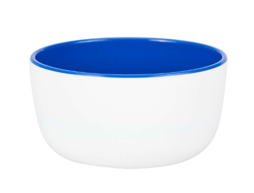 Zak Designs 14-Ounce Ice Cream Bowl, White and Cornflower Blue On Sale