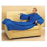 Blue Soft N Luxurious Snuggie Fleece Tv Blanket