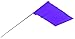 Empire 78-001 Plastic Stake Flag, Blue, 2-1/2 Inch H X 3-1/2 Inch W
