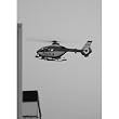 Police Helicopter (Black & White) Art Poster Print - 11x17