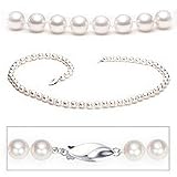 14k, AA 6.5-7mm Round Akoya Cultured Pearl Necklace and Bracelet