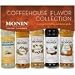 Monin 5-Pack Coffeehouse Flavor Collection Sample Set