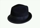 Barmah Hat Stingy Short Brim Fedora - Black