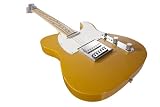 Normandy Alumicaster Electric Guitar, Powder Coated School Bus Yellow with Maple Fretboard