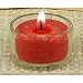 Candle, Gls Tea Light, Red, 13/.7 oz ( Four Pack)