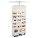 Hanging Jewelry Organizer White 37 Pockets Bedroom Closet Accessory Storage