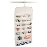 Hanging Jewelry Organizer White 37 Pockets Bedroom Closet Accessory Storage