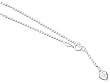 Solid Sterling Silver Heart Anklet 9" chain