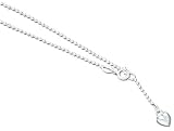 Solid Sterling Silver Heart Anklet 9" chain