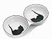 Ceramic Grecian Cat Double Dish 8.5