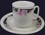 Demitasse cups and saucers set of 6 for Greek Coffee/Espresso