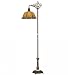 Meyda Tiffany 65830 Arm Floor Lamp, Mahogany Bronze Finish with Stained