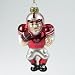 SC Sports Nebraska Cornhuskers Caucasian Football Player Ornaments (Set of 2)