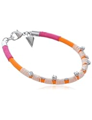Rebecca Minkoff Rubber and Cord Crystal Triangle Bracelet, 3"
