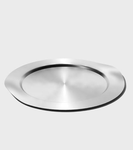 Mod18 Steelworks SB-40 16" Round Serving Tray, Brushed Stainless