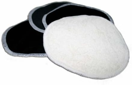 Waterproof Bamboo Nursing Pads - BLACK (12 Pieces) by "BubuBibi"