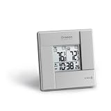 Oregon Scientific RAR381-BK Wireless Indoor/Outdoor Thermometer with Self-Setting Atomic Clock, Black