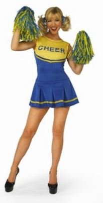 Cheerleader Costume & Pom Poms