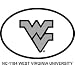 WEST VIRGINIA UNIVERSITY Oval Bumper Sticker