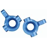 Factory Team Blue Alum Steering Blocks: 18-T,18-MT by Associated Electrics Inc.