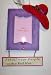 Red Hat Society Picture Frame Ornament - Square