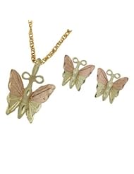 Black Hills Gold Butterfly Jewelry Set