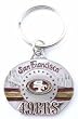 San Francisco 49ers Pewter Oval Keychain