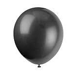 Jet Black 12" Balloons 15ct