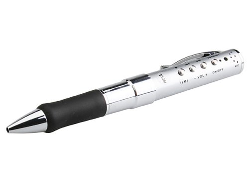 Childrens Toyshop  Electronics : Cooltronics Stylish Stainless Steel Pen c/w 1GB MP3 Player, Voice Recorder & FM Radio
