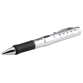 Cooltronics Stylish Stainless Steel Pen c/w 1GB MP3 Player, Voice Recorder & FM Radio