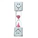 Zacr Kids Toothbrush Timer ~ 2 Minute Smiley Sand Timer for Brushing Children's Teeth (Pink)