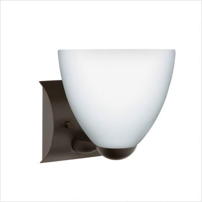 Sasha II One Light Wall Sconce Finish: Polished Nickel, Glass Shade: Honey