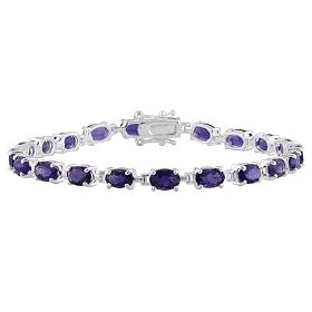 8.95CTW AMETHYST STERLING SILVER BRACELET by JTV
