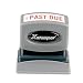 Xstamper One-Color Title Message Stamp, Past Due, Pre-Inked/Re-Inkable, Red (1362)