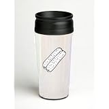 16 oz. Double Wall Insulated Tumbler with breakfast sausage (b and w) - Paper Insert by SHOPZEUS