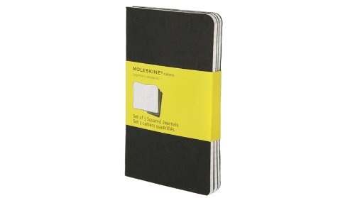 Moleskine Squared Cahier Journal Black Pocket: