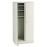HON COMPANY Easy-to-Assemble Storage Cabinet, 4 Adjustable Shelves, 36 x 18 x 78, LT GY